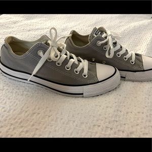 Gray Converse Chuck Taylor Allstar shoes